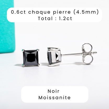 Boucle d'oreille Princesse Tige en Or 10k