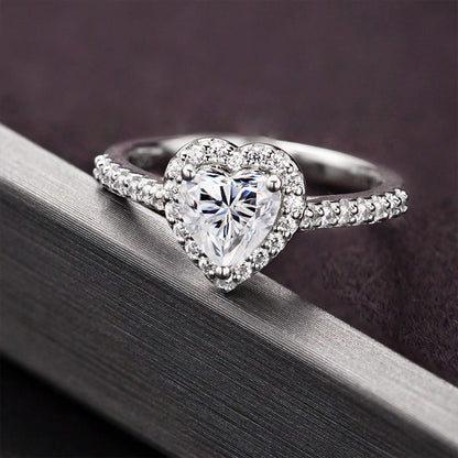 Bague Cœur Moissanite