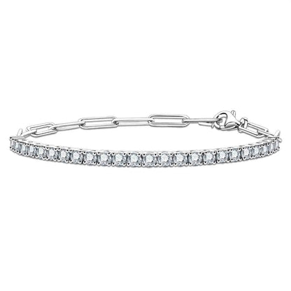 Bracelet Rivière Équilibre Moissanite