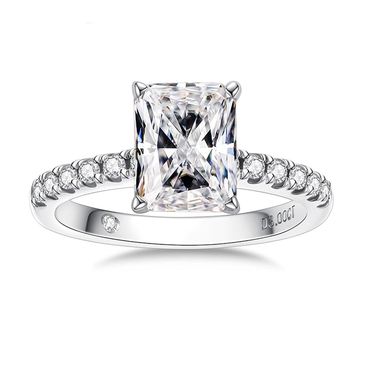 Bague Promise Rayonnant Moissanite