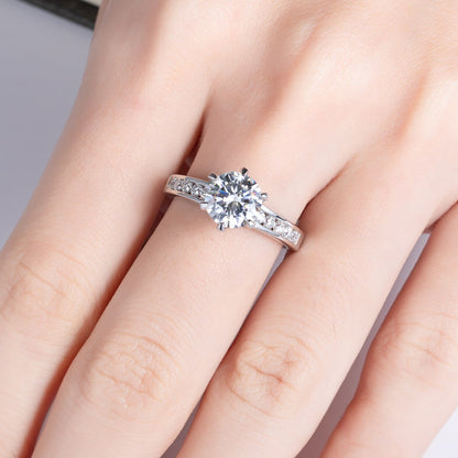 Bague Promesse Moissanite