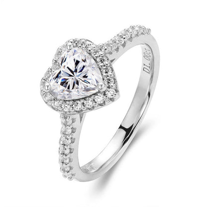 Bague Cœur Moissanite