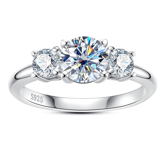 Bague Trio Moissanite