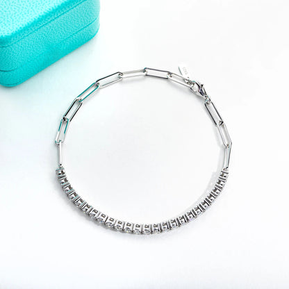 Bracelet Rivière Équilibre Moissanite