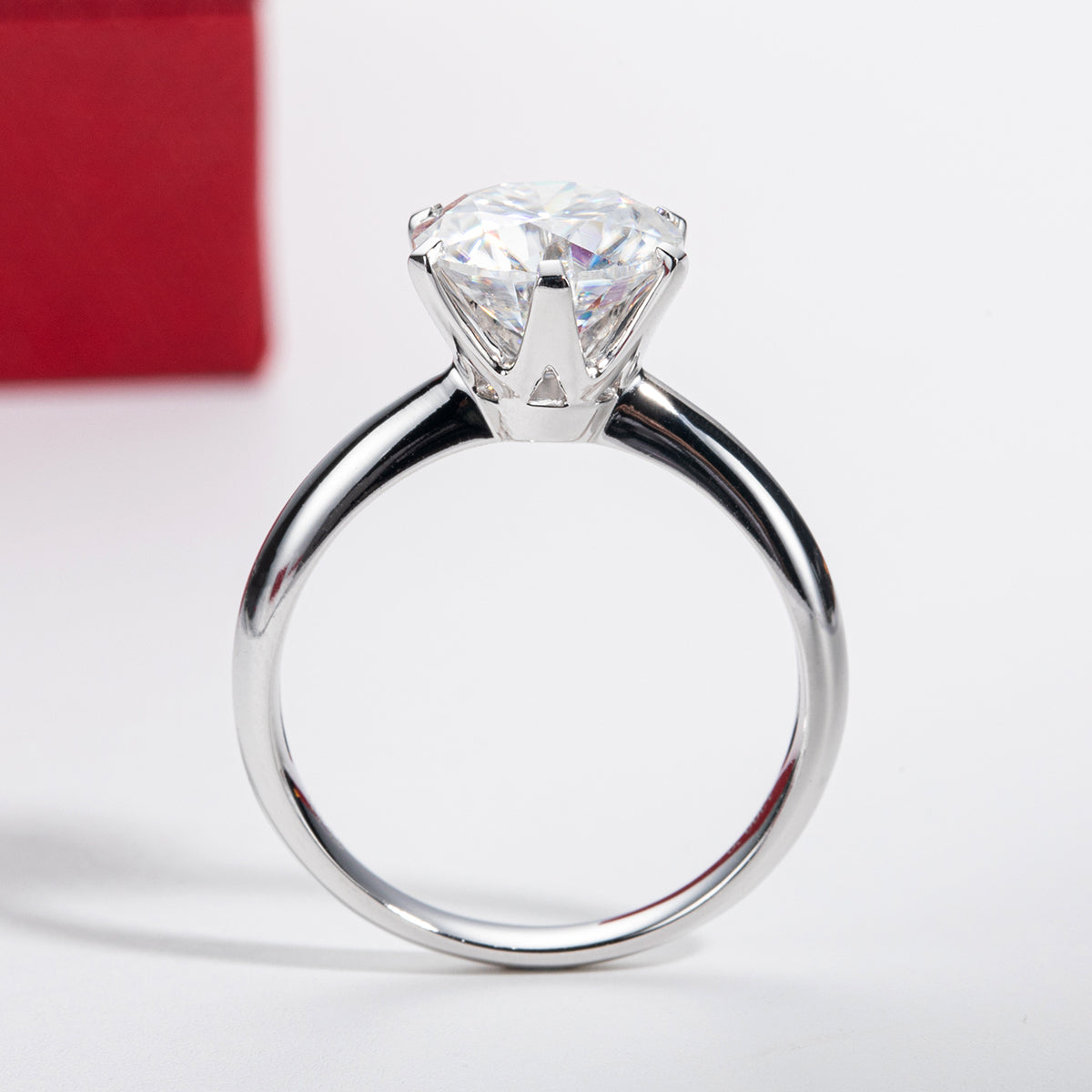 Bague Solitaire Moissanite