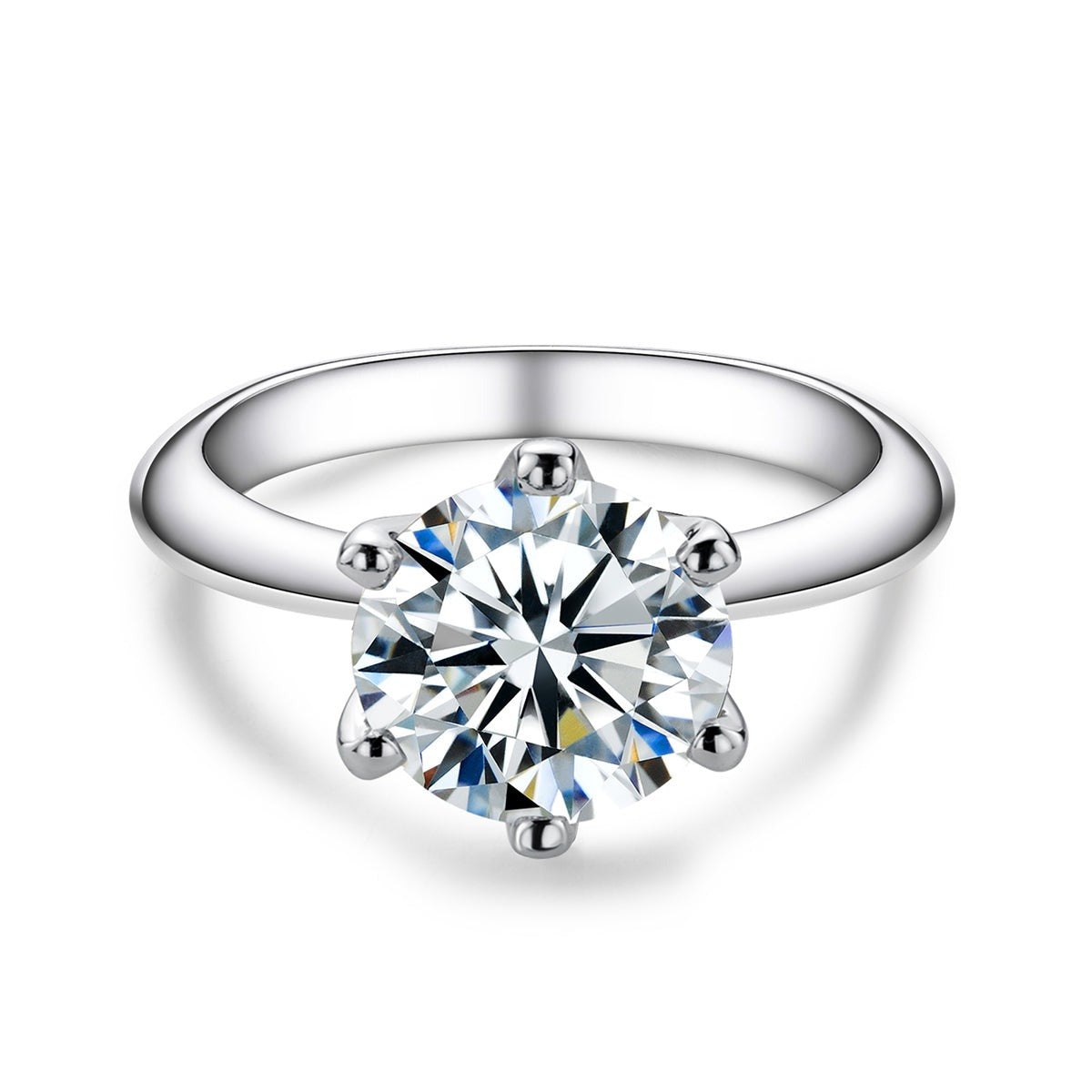 Bague Solitaire Moissanite