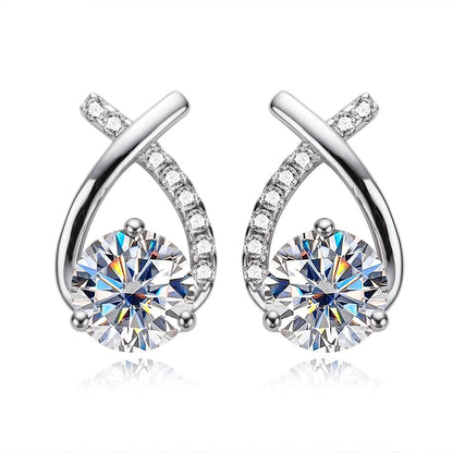 Boucle d'oreille Aurora Moissanite