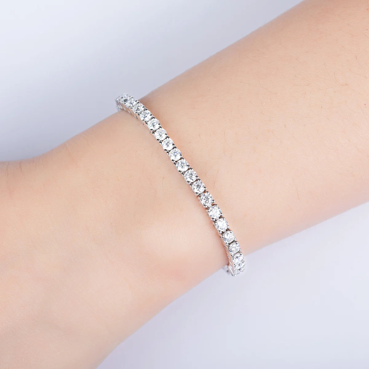 Bracelet Rivière Équilibre Moissanite